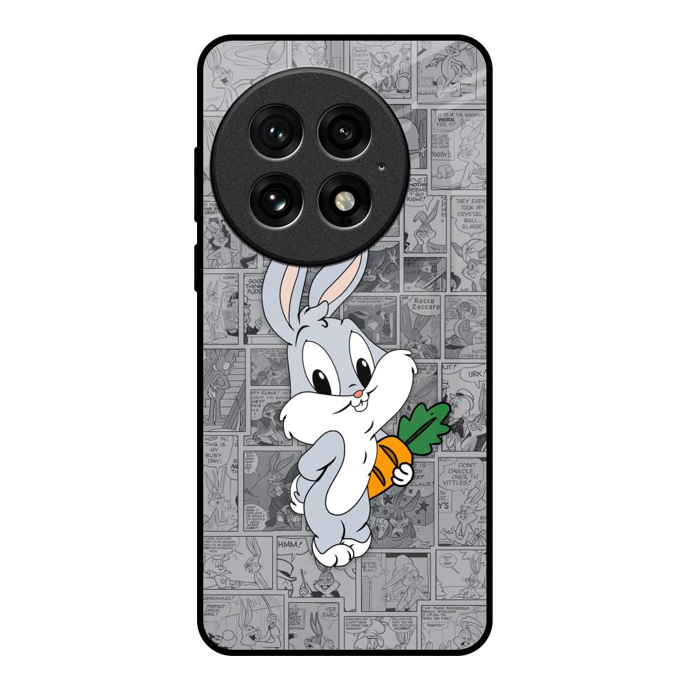 Cute Baby Bunny OnePlus 13 Glass Back Cover Online