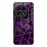 Geometric Purple OnePlus 13 Glass Back Cover Online