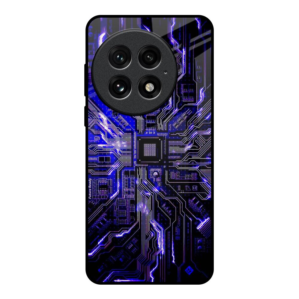 Techno Color Pattern OnePlus 13 Glass Back Cover Online