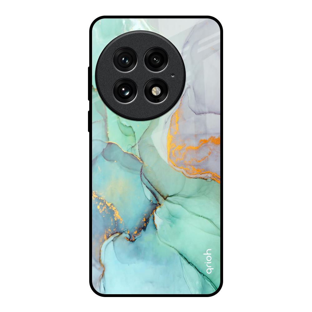 Green Marble OnePlus 13 Glass Back Cover Online