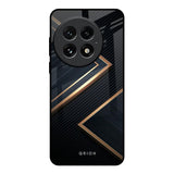Sleek Golden & Navy OnePlus 13 Glass Back Cover Online