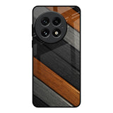 Tri Color Wood OnePlus 13 Glass Back Cover Online