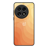 Orange Curve Pattern OnePlus 13 Glass Back Cover Online