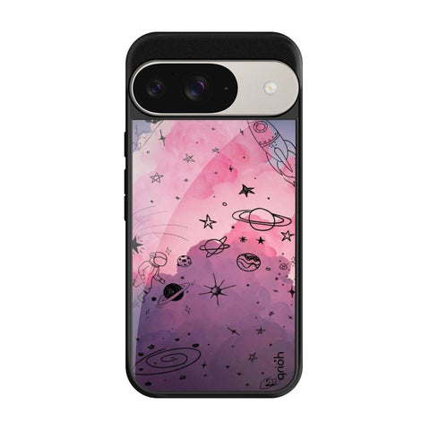 Space Doodles Google Pixel 9 Pro Glass Cases & Covers Online