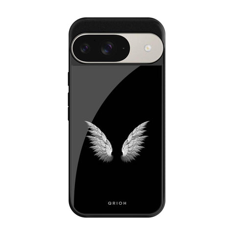 White Angel Wings Google Pixel 9 Pro Glass Cases & Covers Online