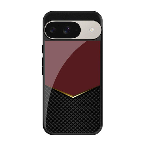 Shining Chevron Red Google Pixel 9 Pro Glass Cases & Covers Online