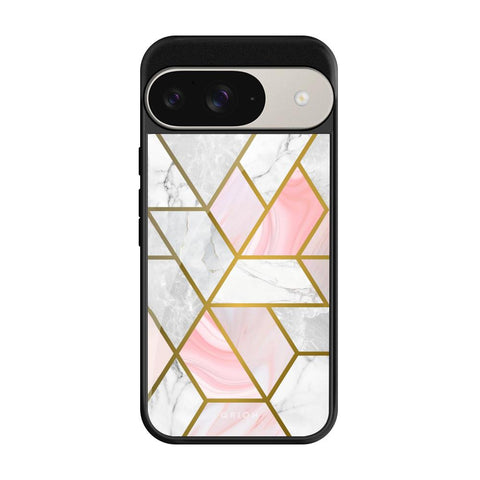 Geometrical Marble Google Pixel 9 Pro Glass Cases & Covers Online