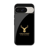 Black Gold Deer Google Pixel 9 Pro Glass Cases & Covers Online