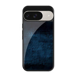 Dark Blue Grungy Google Pixel 9 Pro Glass Cases & Covers Online