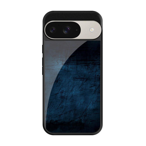 Dark Blue Grungy Google Pixel 9 Pro Glass Cases & Covers Online