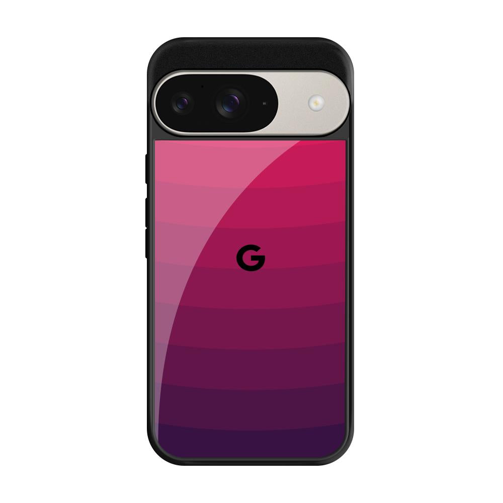 Wavy Pink Pattern Google Pixel 9 Pro Glass Back Cover Online