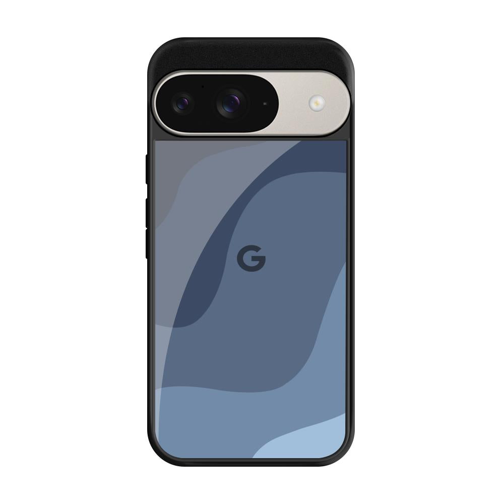 Navy Blue Ombre Google Pixel 9 Pro Glass Back Cover Online