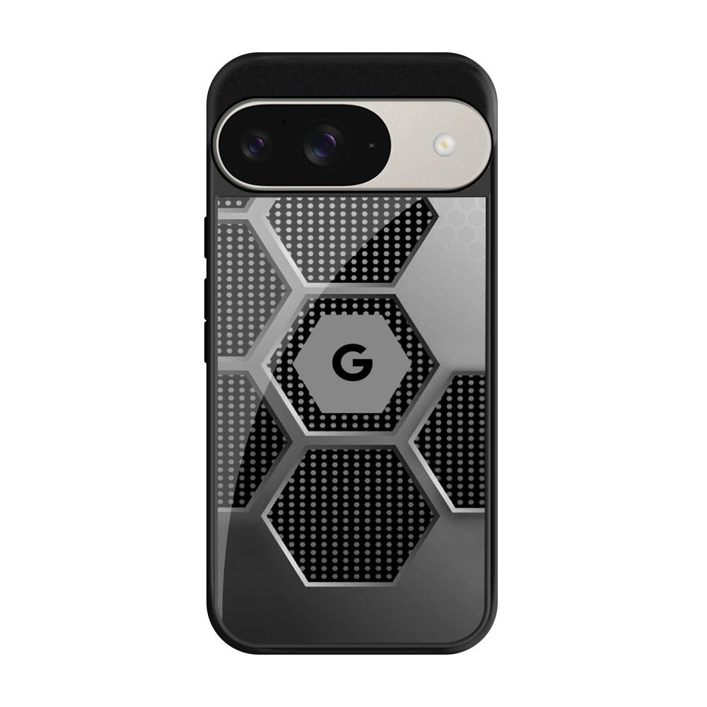 Hexagon Style Google Pixel 9 Pro Glass Back Cover Online