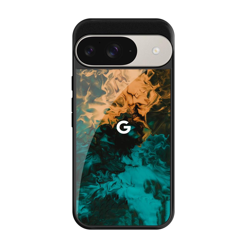 Watercolor Wave Google Pixel 9 Pro Glass Back Cover Online