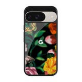 Flowers & Butterfly Google Pixel 9 Pro Glass Back Cover Online