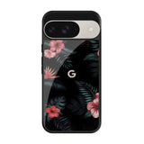 Tropical Art Flower Google Pixel 9 Pro Glass Back Cover Online
