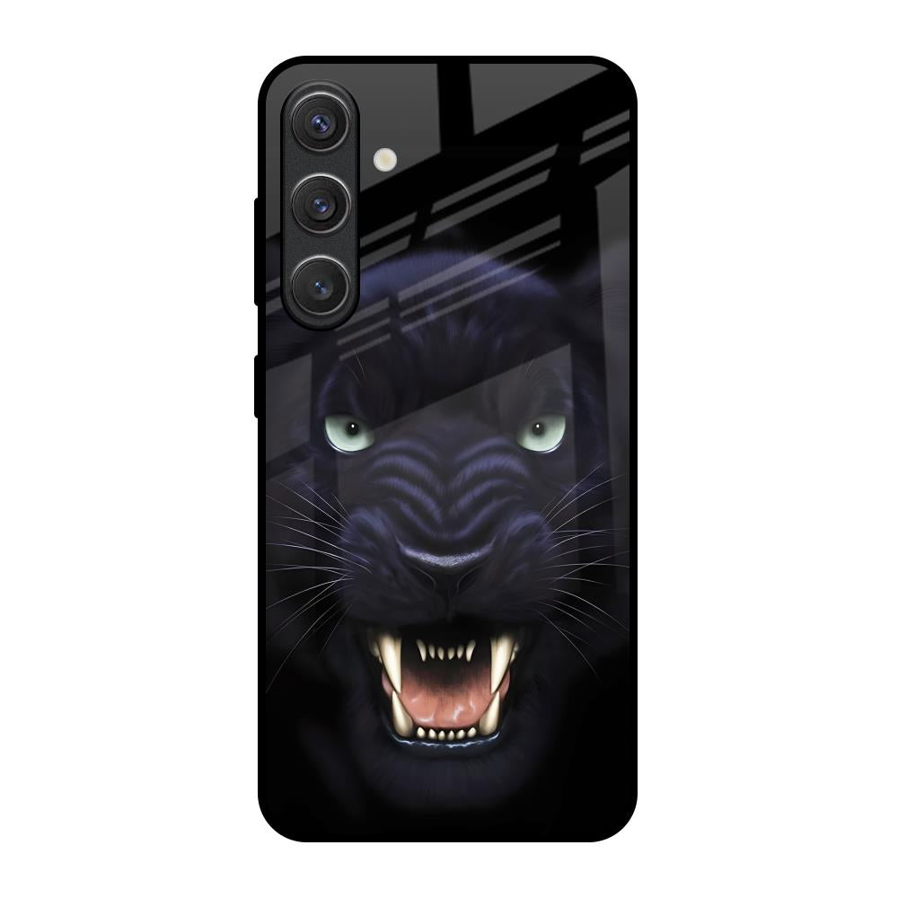 Angry Black Tiger Samsung Galaxy S25 5G Glass Back Cover Online