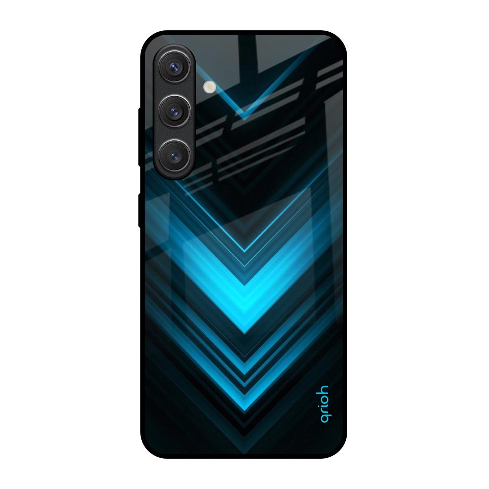 Vertical Blue Arrow Samsung Galaxy S25 5G Glass Back Cover Online