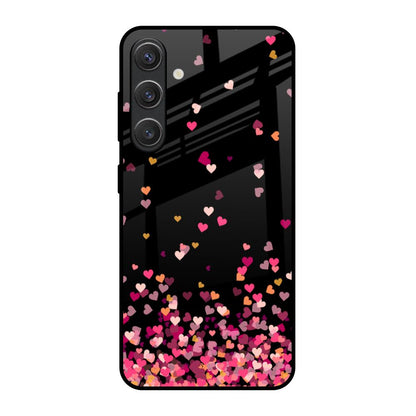 Heart Rain Fall Samsung Galaxy S25 5G Glass Back Cover Online