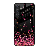 Heart Rain Fall Samsung Galaxy S25 5G Glass Back Cover Online