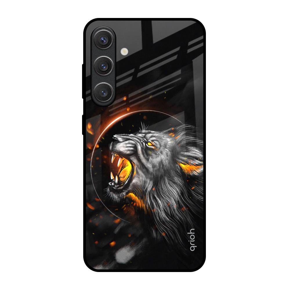 Aggressive Lion Samsung Galaxy S25 5G Glass Back Cover Online