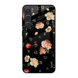 Black Spring Floral Samsung Galaxy S25 5G Glass Back Cover Online