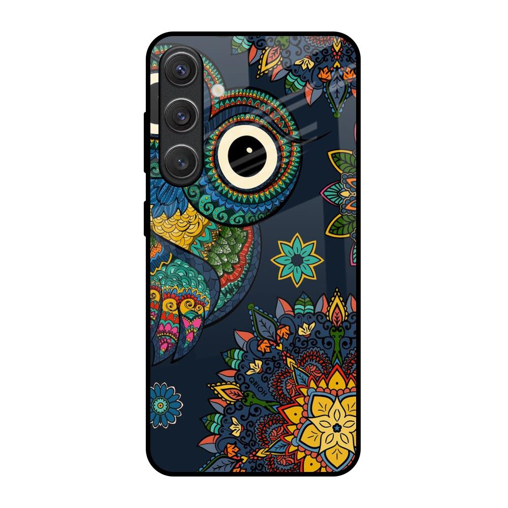 Owl Art Samsung Galaxy S25 5G Glass Back Cover Online