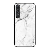 Modern White Marble Samsung Galaxy S25 5G Glass Back Cover Online