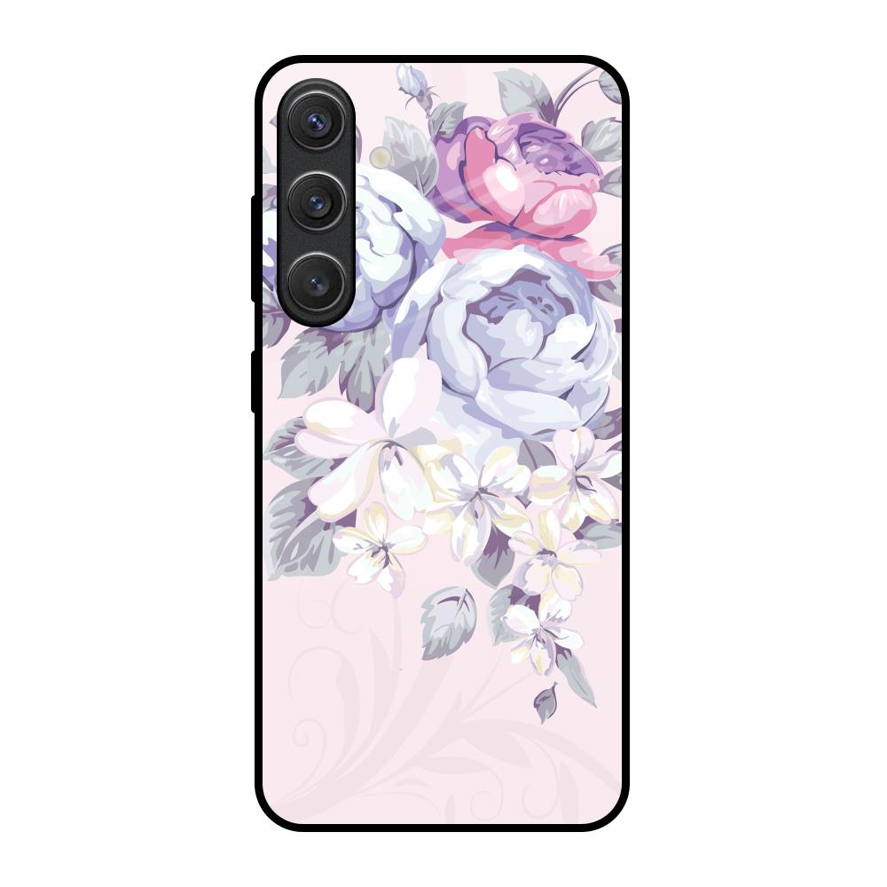 Elegant Floral Samsung Galaxy S25 5G Glass Back Cover Online