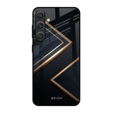 Sleek Golden & Navy Samsung Galaxy S25 5G Glass Back Cover Online