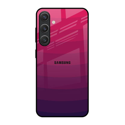 Wavy Pink Pattern Samsung Galaxy S25 5G Glass Back Cover Online