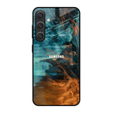 Golden Splash Samsung Galaxy S25 5G Glass Back Cover Online