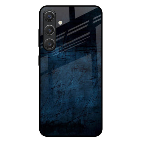Dark Blue Grunge Samsung Galaxy S25 Plus 5G Glass Back Cover Online