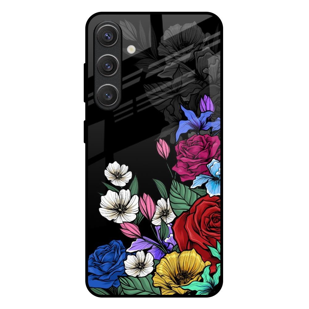 Rose Flower Bunch Art Samsung Galaxy S25 Plus 5G Glass Back Cover Online