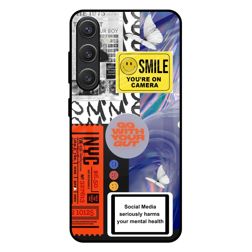 Smile for Camera Samsung Galaxy S25 Plus 5G Glass Back Cover Online
