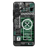 Green Camo Circuit Samsung Galaxy S25 Plus 5G Glass Back Cover Online
