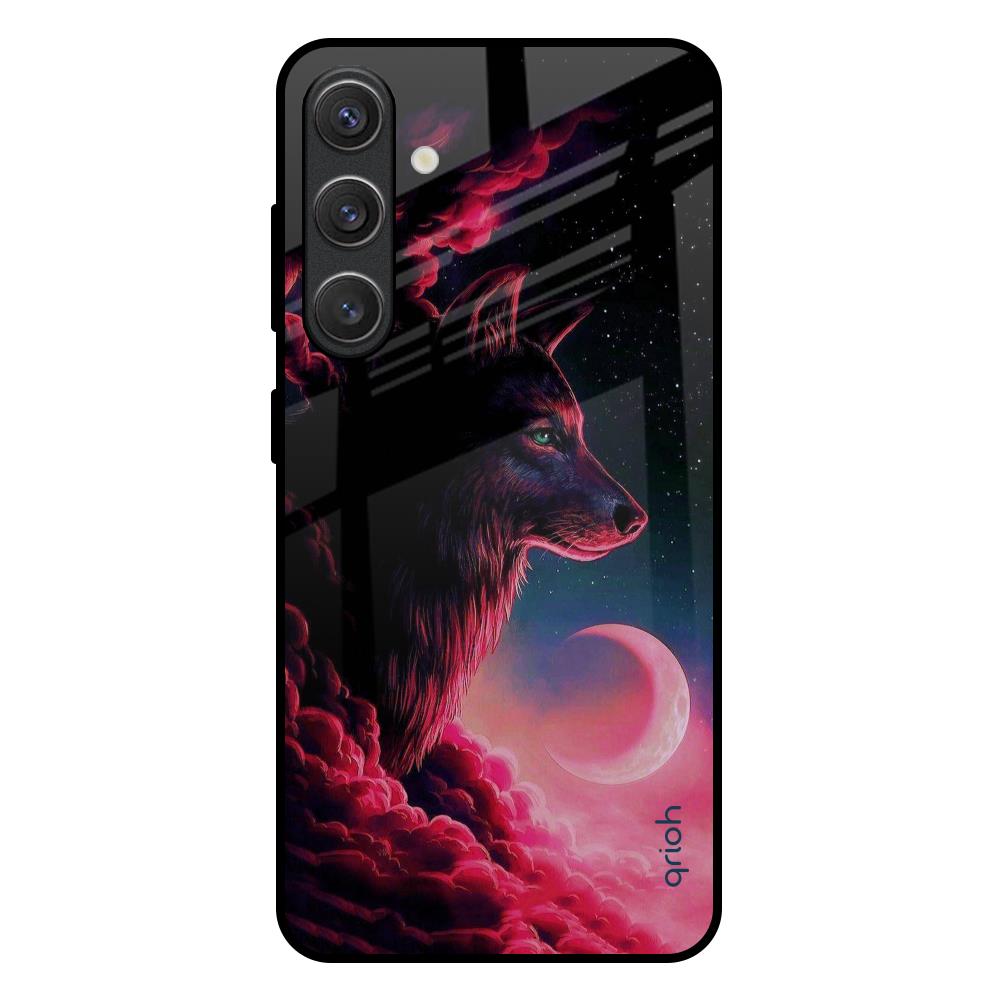 Moon Wolf Samsung Galaxy S25 Plus 5G Glass Back Cover Online