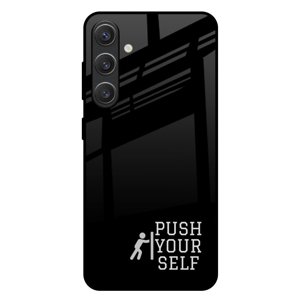 Push Your Self Samsung Galaxy S25 Plus 5G Glass Back Cover Online