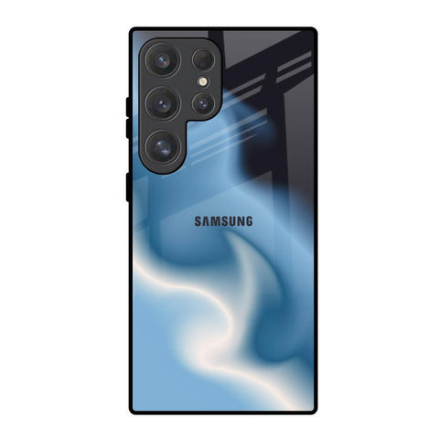 Blue Waves Samsung Galaxy S25 Ultra 5G Glass Back Cover Online