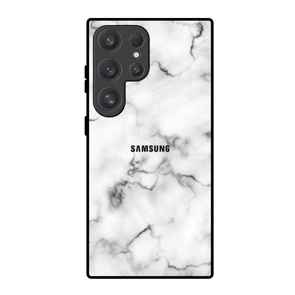 Satin White Marble Samsung Galaxy S25 Ultra 5G Glass Back Cover Online