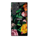 Flowers & Butterfly Samsung Galaxy S25 Ultra 5G Glass Back Cover Online