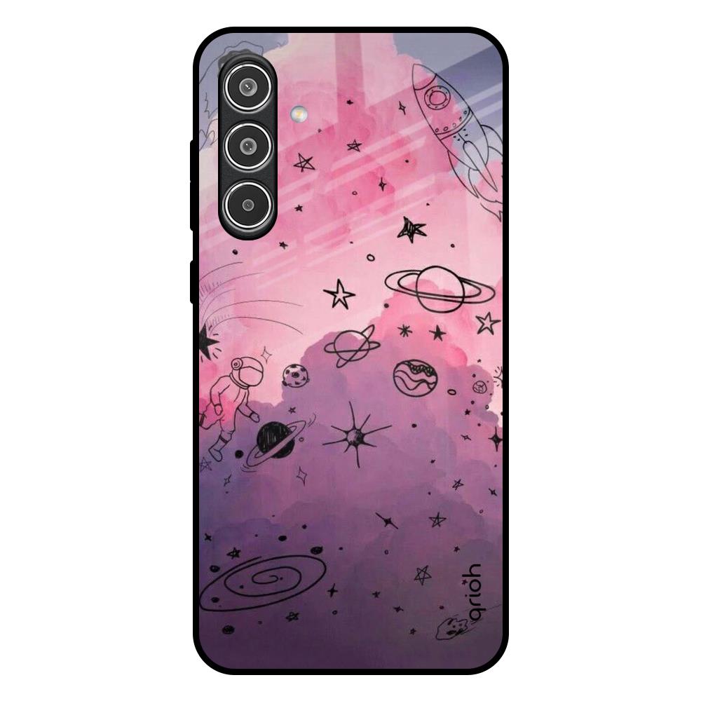 Space Doodles Samsung Galaxy A56 5G Glass Back Cover Online