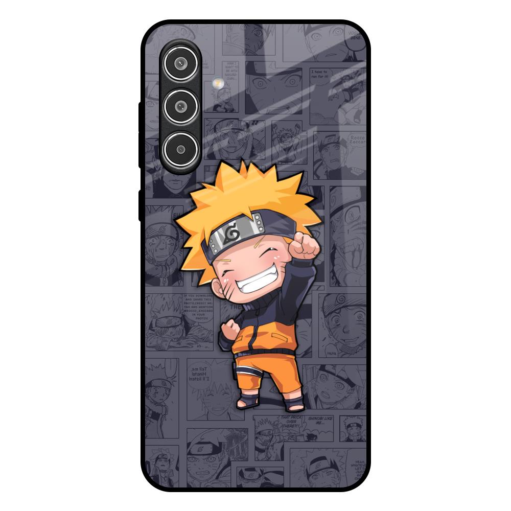 Orange Chubby Samsung Galaxy A56 5G Glass Back Cover Online