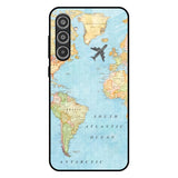 Travel Map Samsung Galaxy A56 5G Glass Back Cover Online
