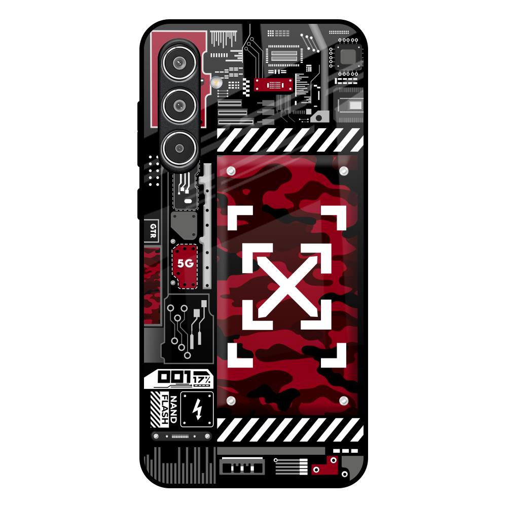 Technology Art Samsung Galaxy A56 5G Glass Back Cover Online