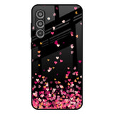 Heart Rain Fall Samsung Galaxy A56 5G Glass Back Cover Online