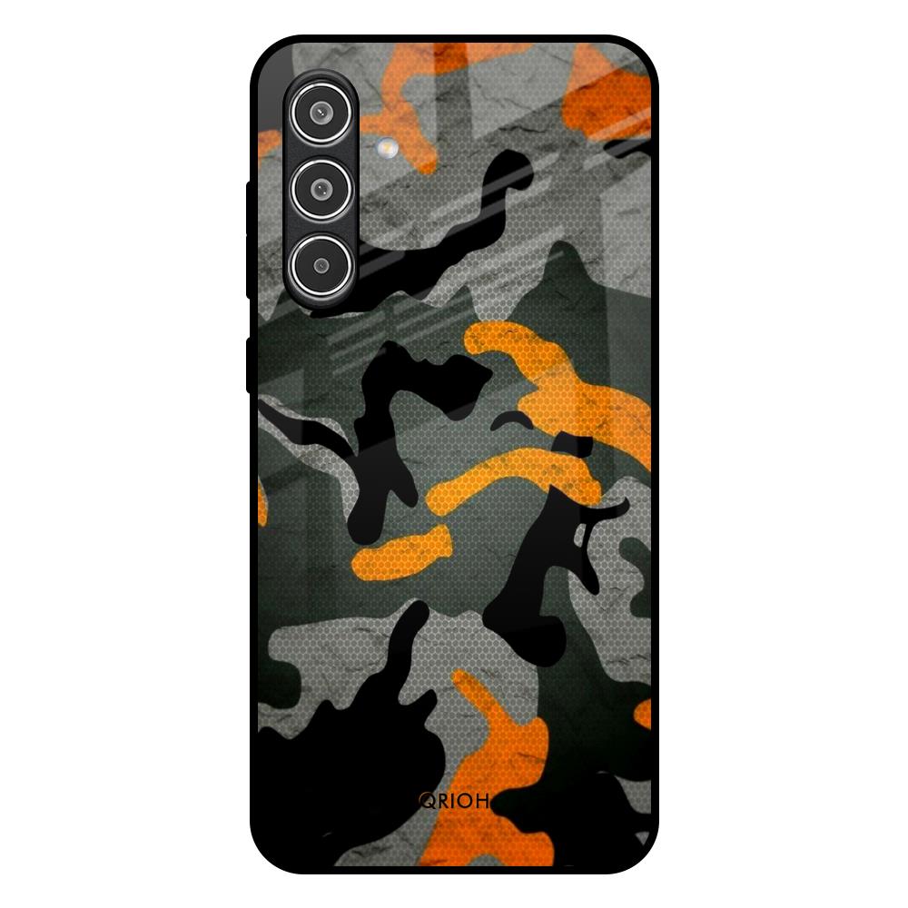 Camouflage Orange Samsung Galaxy A56 5G Glass Back Cover Online