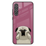 Funny Pug Face Samsung Galaxy A56 5G Glass Back Cover Online