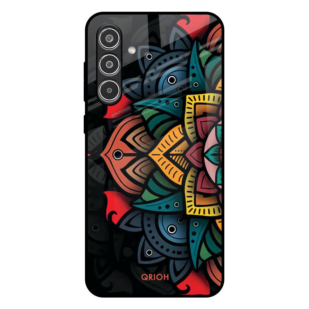 Retro Gorgeous Flower Samsung Galaxy A56 5G Glass Back Cover Online
