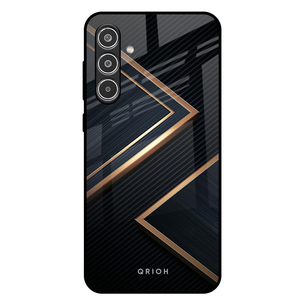 Sleek Golden & Navy Samsung Galaxy A56 5G Glass Back Cover Online